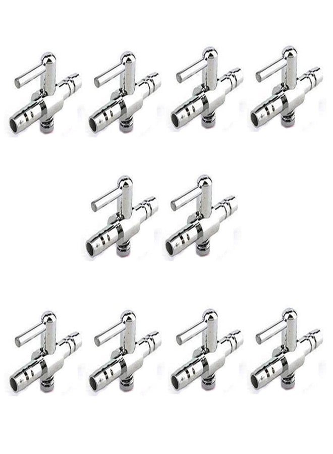 bnafes Aquarium Air Valve Aquarium Fish Tank Air Flow Control Lever Pump Single Way Valve, 10Pcs - Image 1